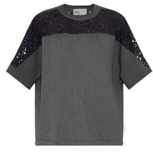Kolor lace paneled boxy top